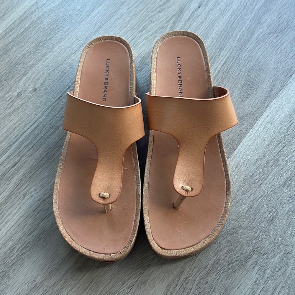 Brown/tan platform sandal - Lucky Brand